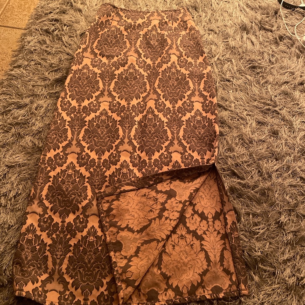 anthropologie long skirt with slit